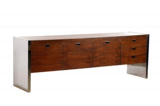 Appraisal: Rosewood Dunbar Credenza by Roger Sprunger Designed by Roger Sprunger