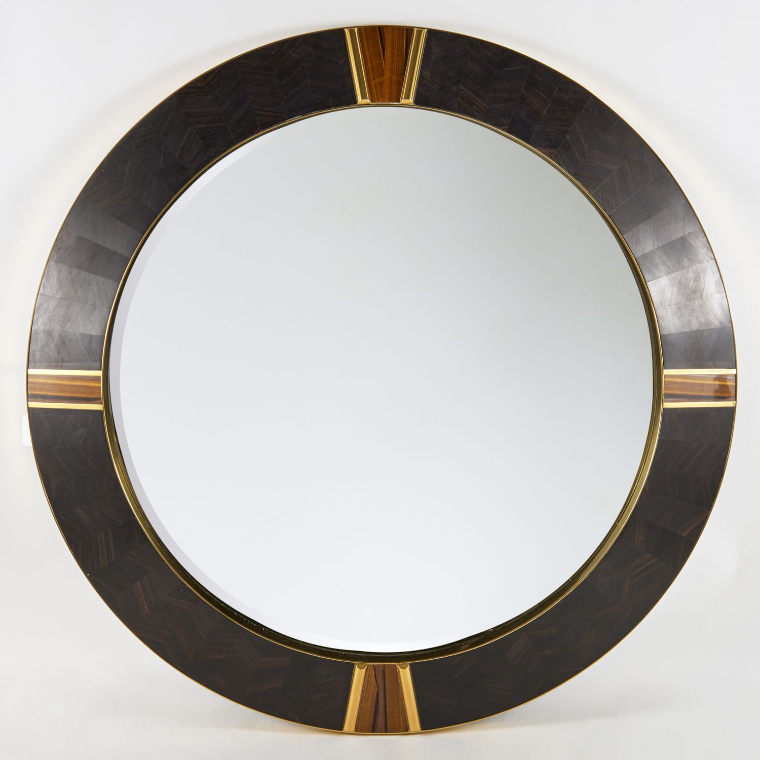 Appraisal: KARL SPRINGER ATTRIB NICE OVERSIZED MIRROR th c American high