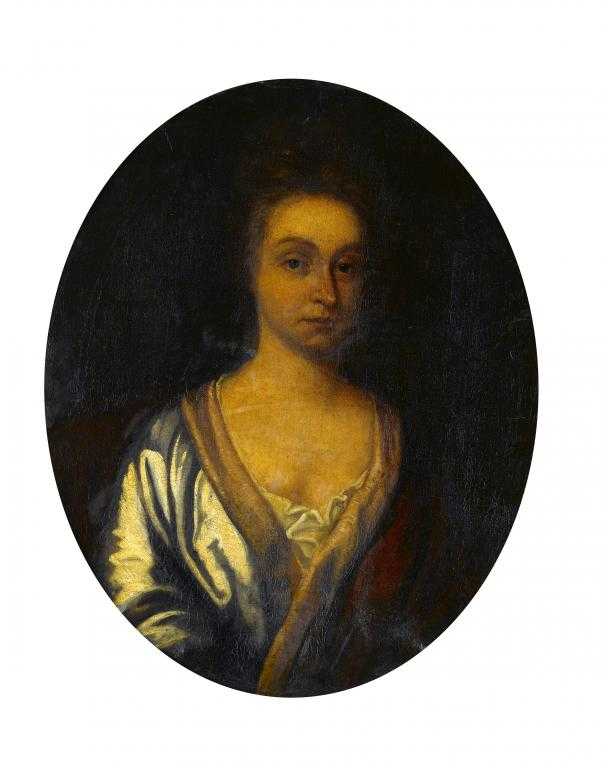 Appraisal: ENGLISH SCHOOL C PORTRAIT OF A LADY bust length in