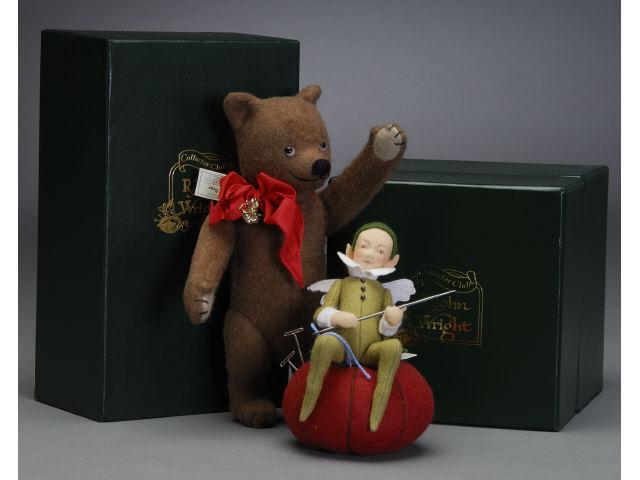 Appraisal: R John Wright Periwinkle Teddy Bear Collector's Club Exclusives Periwinkle