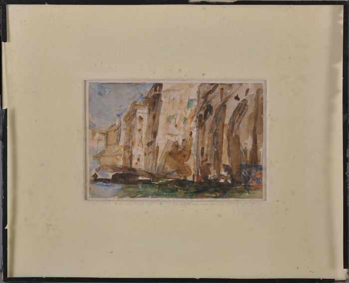 Appraisal: ATTRIBUTED TO WILLIAM CARRIGAN - VENETIAN VIEW Watercolor on paper