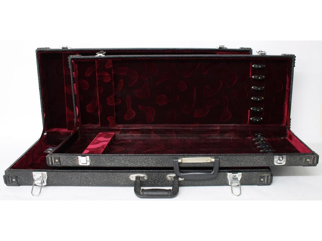 Appraisal: Twenty-four division bow case and a twelve division bow case