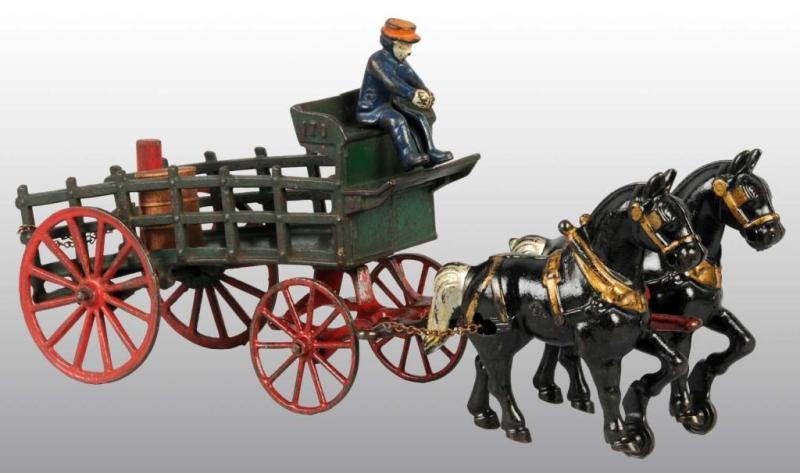 Appraisal: Cast Iron Kenton -Horse Dray No Toy Description Front and