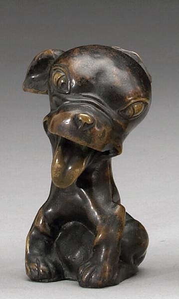 Appraisal: A comical dog mascot by Jairaud French s signed with