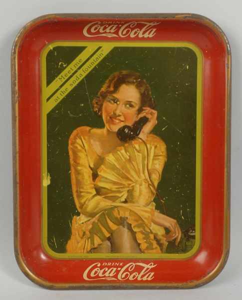 Appraisal: Tin Cola-Cola Serving Tray Description A number of small short