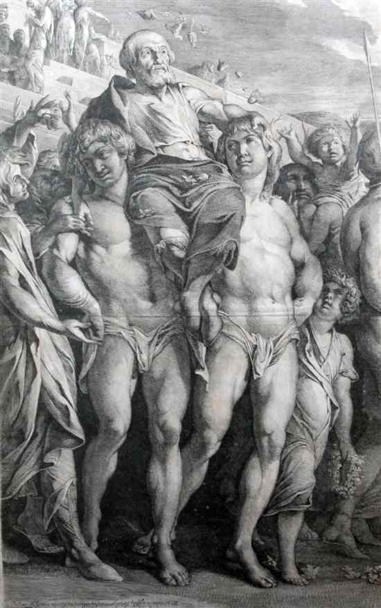 Appraisal: Giacomo Barri engraving 'The Laws of Olympia' published in x