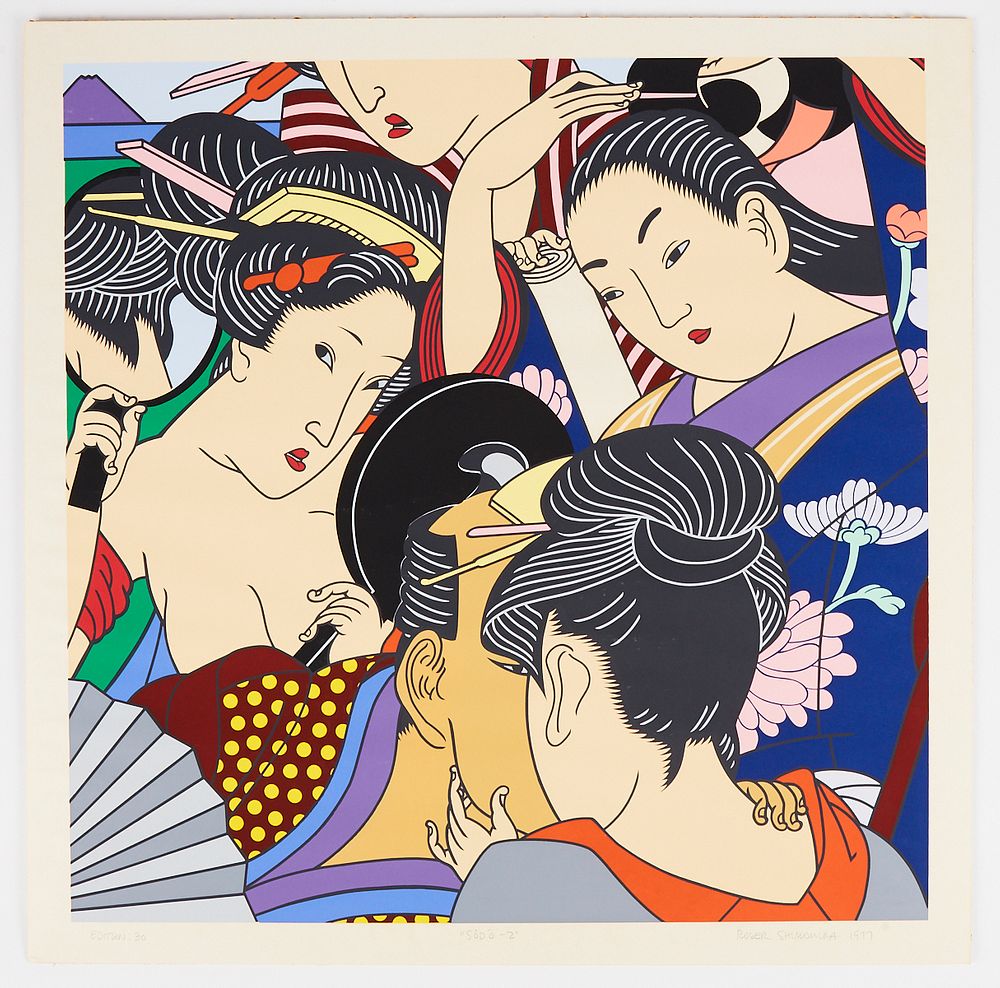 Appraisal: Roger Shimomura Sodo- Screenprint Roger Yutaka Shimomura b Screenprint on