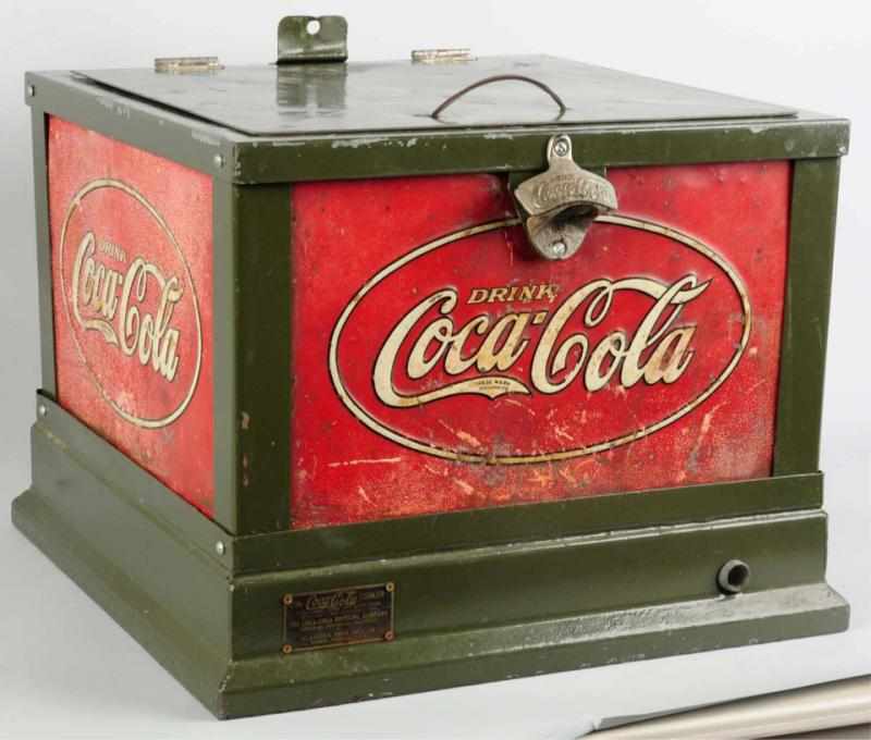 Appraisal: Coca-Cola Single Case Glascock Countertop Cooler Circa Missing original lid