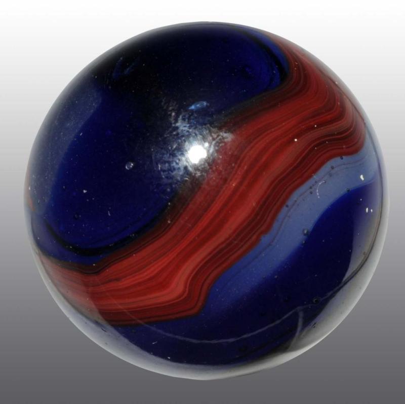 Appraisal: Akro Blue Oxblood Marble Description Nice cobalt swirl and great