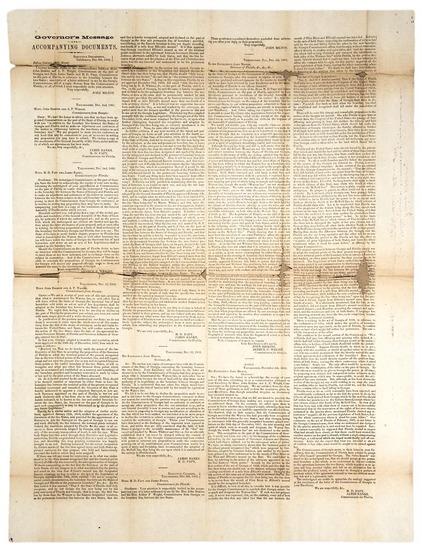 Appraisal: FLORIDA - John MILTON Governor s Message and Accompanying Documents