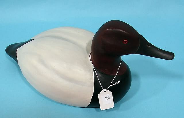 Appraisal: Canvasback decoy painted by Ernest Silergyi