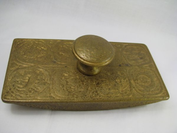 Appraisal: Gilt bronze Zodiac blotter from Tiffany Studios New York Stamped