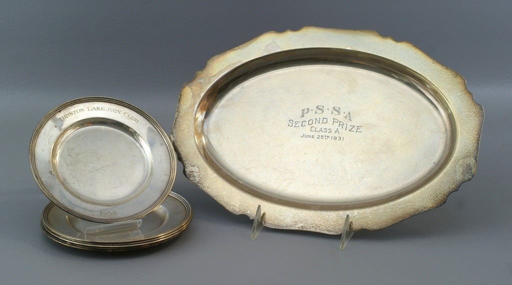 Appraisal: sterling silver bread and butter plates Brinton Lake Gun Club