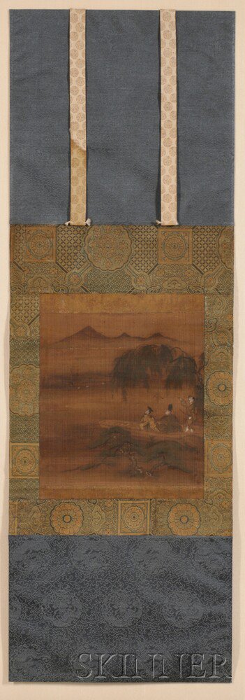 Appraisal: Painting Depicting a Landscape Japan th th century Kano school