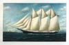 Appraisal: OOC - Ships Portrait of Three Mast Schooner 'George V