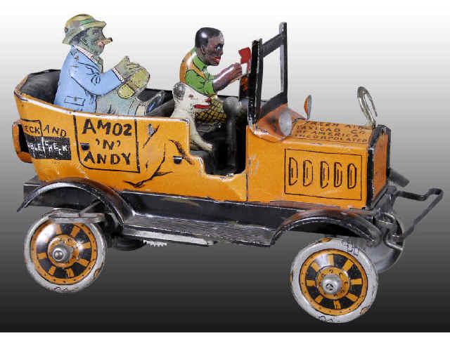 Appraisal: Marx Tin Wind-Up Amos-N-Andy Toy Taxi Description All original figures