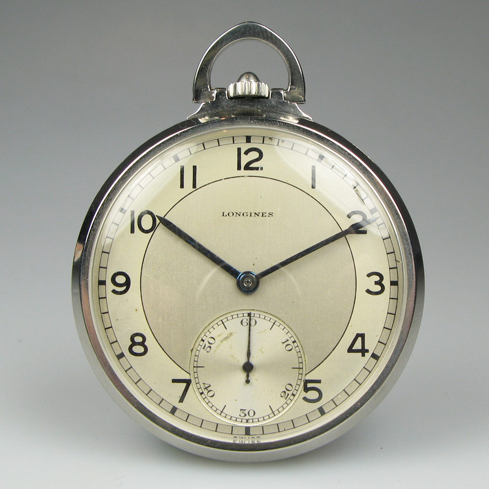 Appraisal: Longines Openface Dress Pocket Watch circa mm serial jewel movement