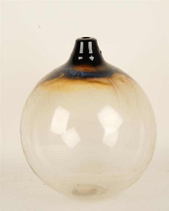 Appraisal: Kent Ipsen Monumental Bulb Form Vase Kent Ipsen is a