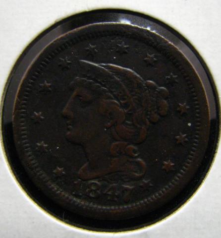 Appraisal: Large Thirteen Star Coronet Cent VF