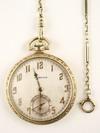 Appraisal: GENT'S POCKET WATCH - Art Deco K yellow gold Hamilton