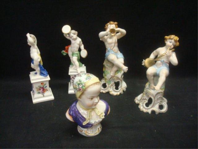 Appraisal: Porcelain Figures Assorted and marked From a Park Ave NYC