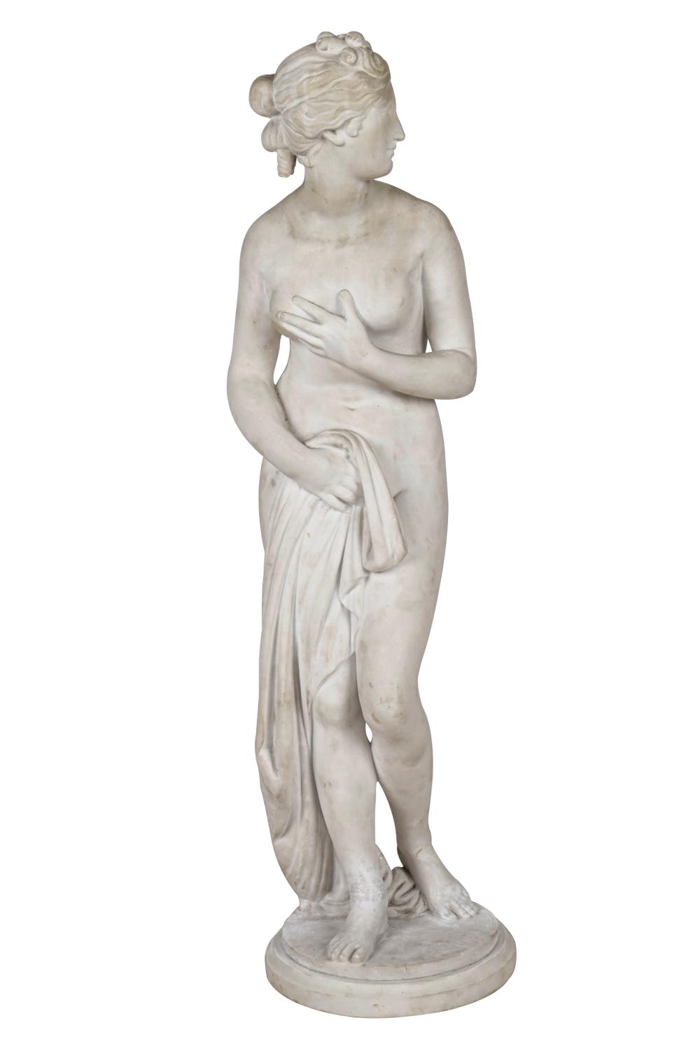 Appraisal: ITALIAN MARBLE FIGURE OF A GIRLProvenance The Estate of Tony