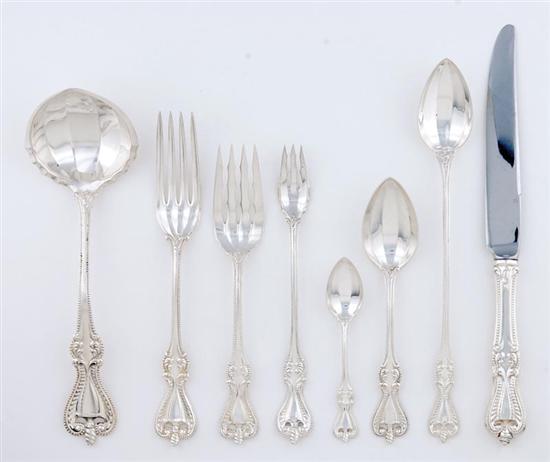 Appraisal: Towle Old Colonial pattern sterling flatware set circa hollow-handle blunt-blade