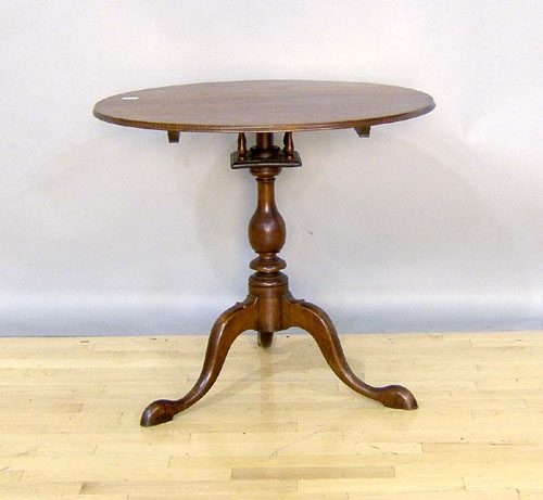 Appraisal: Queen Anne walnut tea table th c h w