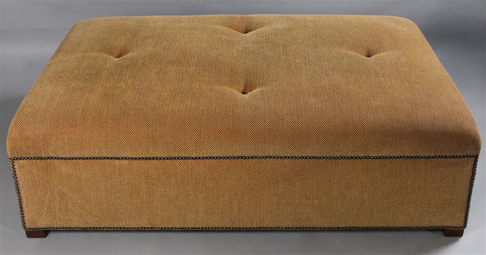 Appraisal: BARRY DIXON DAKOTA BENCH UPHOLSTERED IN ENGLISH WATTS OF WESTMINSTER