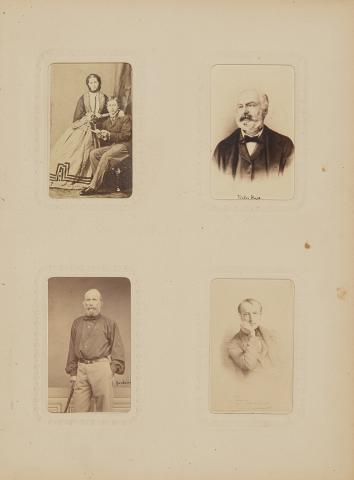 Appraisal: CDV Album of approximately CDVs Images are largely noteworthy French