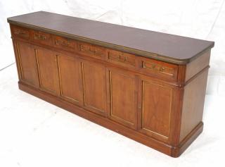 Appraisal: Antique Walnut Credenza Sideboard doors below drawers all panel construction