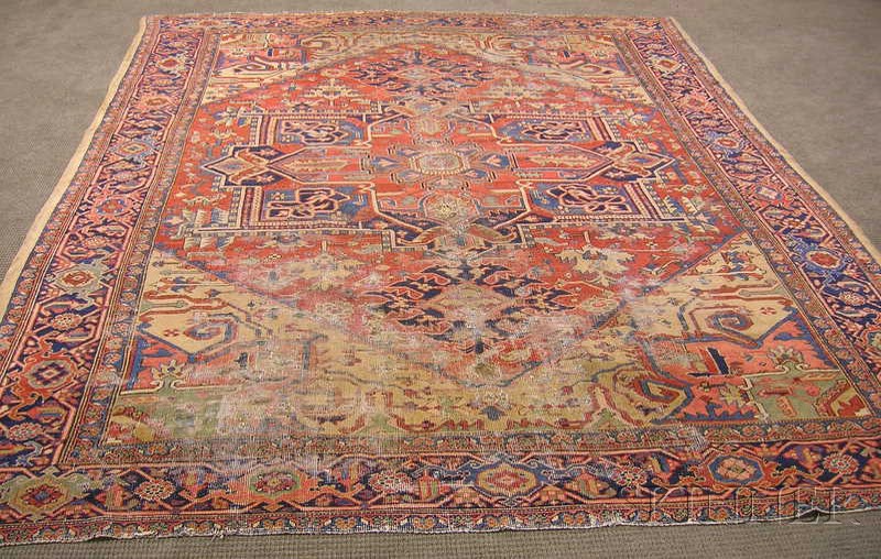 Appraisal: Heriz Carpet Northwest Persia th century ft in x ft