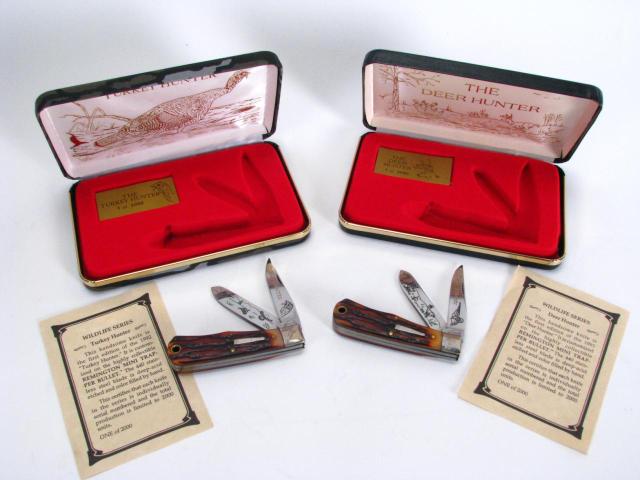 Appraisal: Two Remington Bullet limited edition folding knives including Turkey Hunter