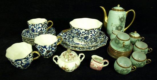 Appraisal: A Coalport Mandarin pattern part tea service and sundry decorative