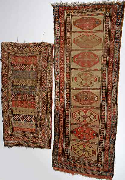 Appraisal: Kurdish Rugs Iran includes two Kurdish rugs x in ft