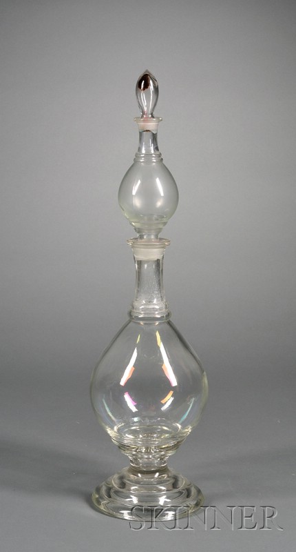 Appraisal: Glass Apothecary Show Globe of molded glass in four sections