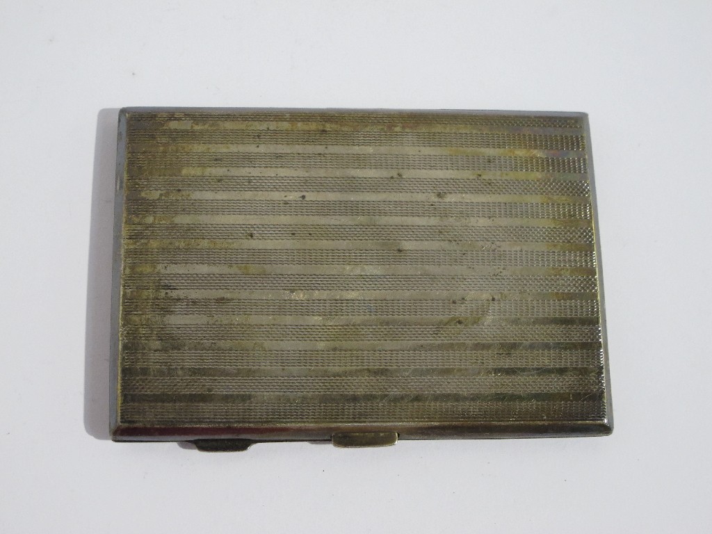 Appraisal: A sterling silver cigarette case