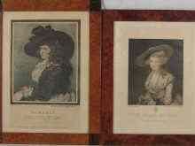 Appraisal: Two framed prints one published in London in a portrait