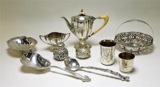 Appraisal: American and European Silver Table Articles EUROPE UNITED STATES TH