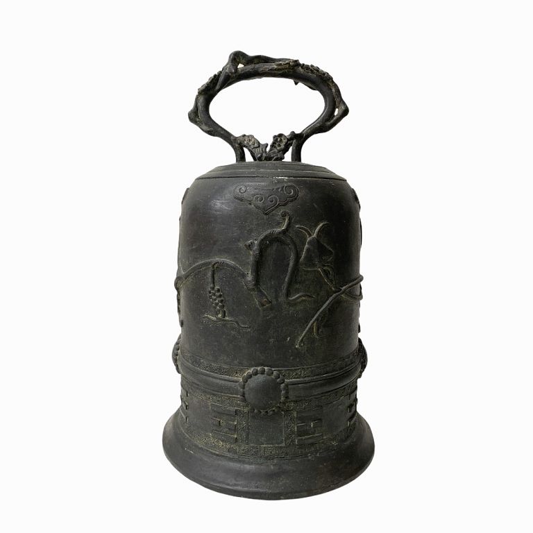 Appraisal: Japanese th Century Bronze Bell Japanese th Century Bronze Bell