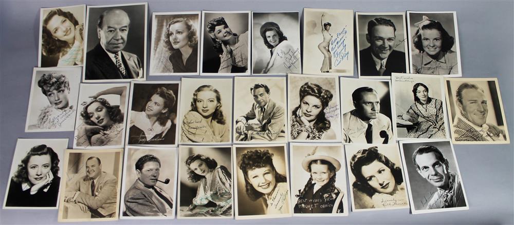 Appraisal: COLLECTION OF HOLLYWOOD PHOTOGRAPHS some signed and some unsigned including