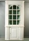 Appraisal: CORNER CUPBOARD - th c Chippendale two part corner cupboard