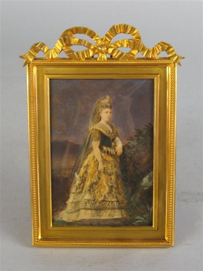 Appraisal: French coronation portrait of Queen Alexandra th century In a