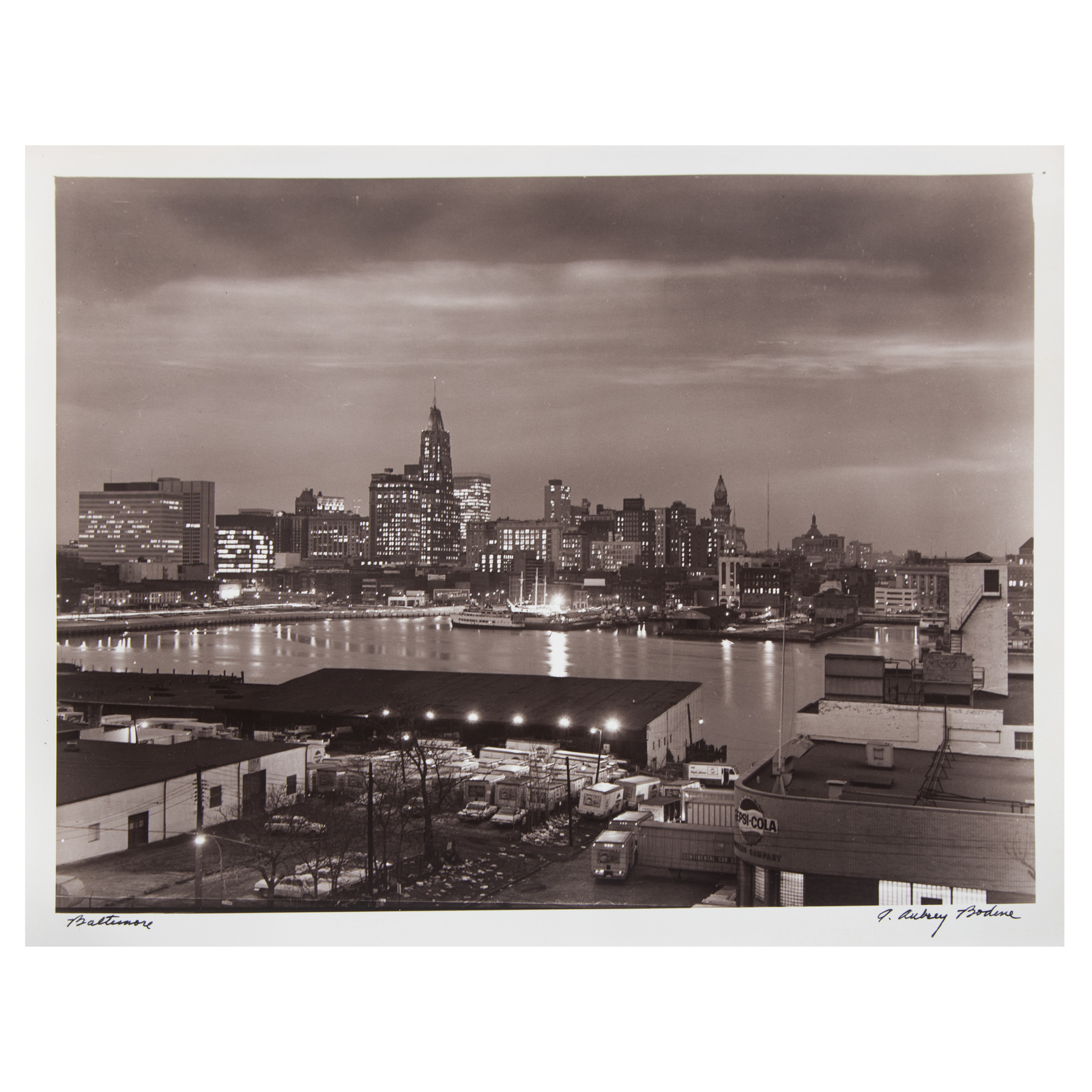 Appraisal: A AUBREY BODINE BALTIMORE PHOTOGRAPH American - Gelatin silver print