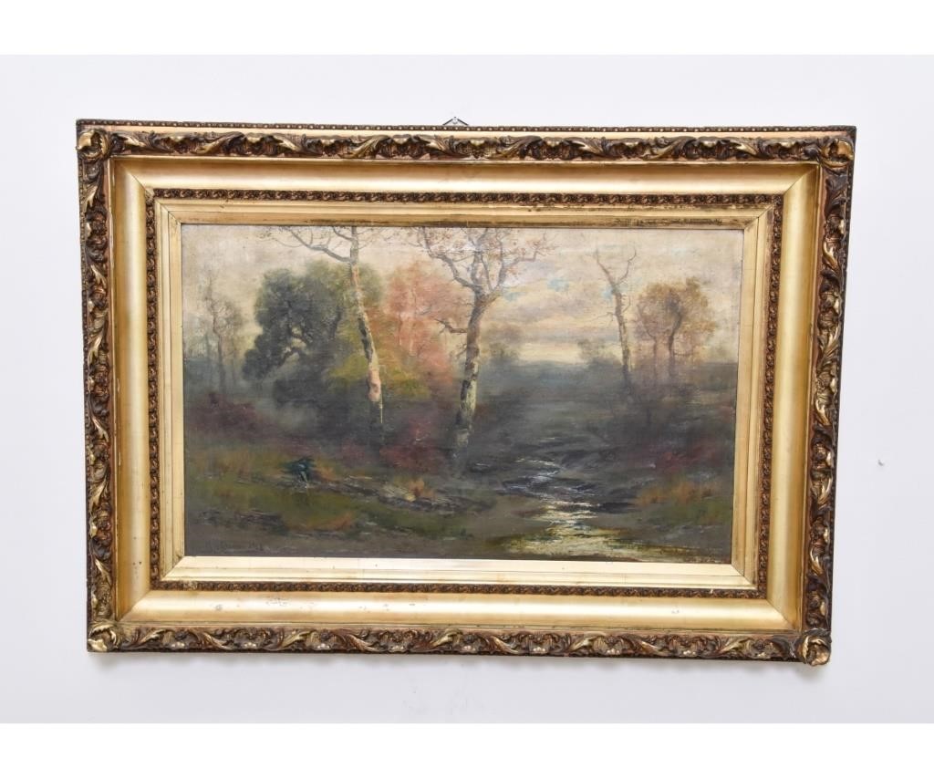 Appraisal: Christopher H Shearer PA - oil on canvas fall landscape