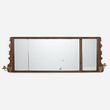 Appraisal: Georgian Large mirror th- th centurymahogany mirrored glass brass h