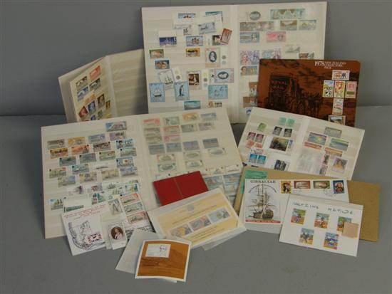 Appraisal: Modern mint British Commonwealth stamps in five stockbooks and an