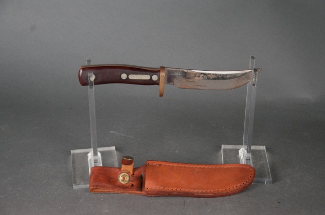 Appraisal: Schrade Old Timer Hunting Knife in Sheath Blade has some