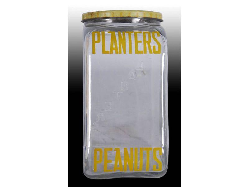 Appraisal: Planters Peanut Streamline Jar with Boy Decal Description '' H