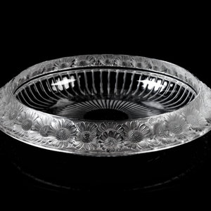 Appraisal: A Lalique Marguerites Bowl Second Half th Century Diameter inches